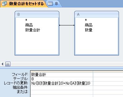 ［数量合計］に［数量］の値を加算