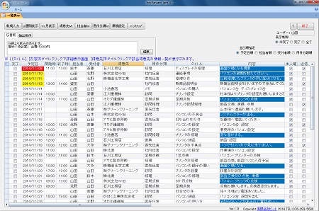 メインデータシート形式